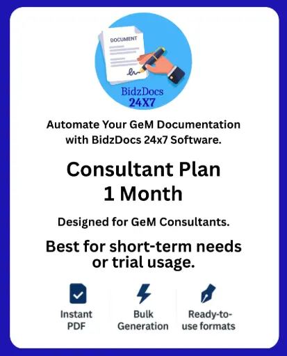 [C-1M] Consultant Plan – 1 Month