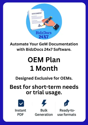 [O-1M] OEM Plan – 1 Month